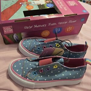 Lily & Dan Kids' Canvas Sneakers - Blue and Pink
